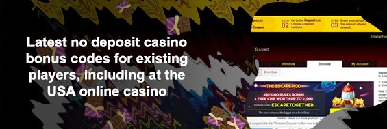 No deposit casino bonus codes instant play usa