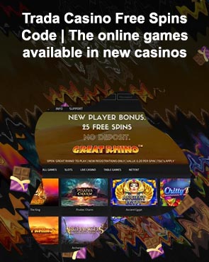 Trada casino 25 free spins